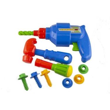 Imagem de Kit Ferramenta Meus Reparos Infantil Brinquedo Conserto 9 pç - Calesit