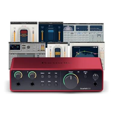 Imagem de AudioDeluxe Interface De Áudio Usb Scarlett 2I2 (4ª Geração) E Pacote Waves Musicians 2