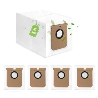 Imagem de 4 peças para sacos de pó Eufy L50 SES L60 SES de substituição para Conga Home 1000/8090 Ultra/9090AI para sacos de aspirador de pó robô Haier H9 Plus (capacidade de 2,5 L)
