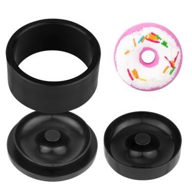 Imagem de Molde redondo de barra de xampu de sabão de 6,3 cm, moldes de prensa a vapor de bomba de banho sólido de plástico 3D para fazer barras de xampu, vaporizadores de chuveiro, sabonetes, bombas de banho