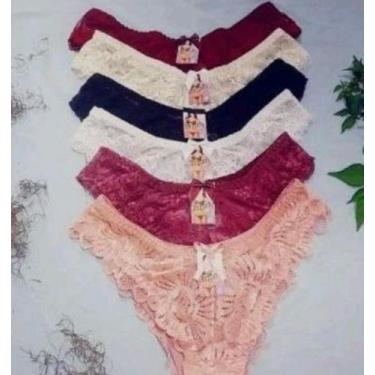 Imagem de kit 5 Calcinhas de Renda Sexy Conforto Lingerie Luxo - fabricado por i
