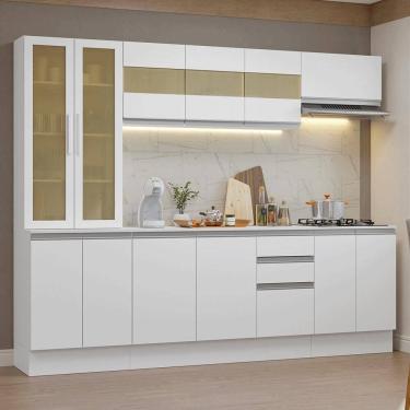 Imagem de Armário De Cozinha Completa 100% Mdf 240 Cm Smart Madesa