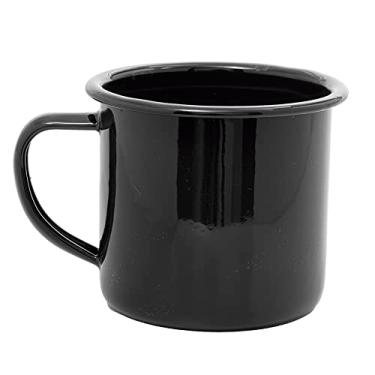 Imagem de Mimo Style Caneca Esmaltada 360ml Cor Preto - Produzida em Ferro Esmaltado; Sirva Chá, Chocolate Quente, Leite, Café e Outras Bebidas Com Todo Charme; Resistente, Durável; Produto Ideal P/Dia a Dia