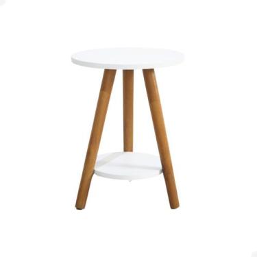 Imagem de Mesinha De Canto Lateral Pequena Decoração Pé Palito Retro - Beto Move