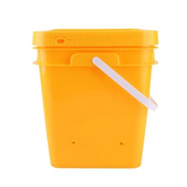 Imagem de Zerodis Copos de água Automática de Frango de Alta Capacidade Com Tambor de 12L, Equipamento de Bebida Fácil de Instalação para Pato de Ganso e Outros Pássaros (Balde + grande tigela azul +