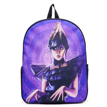 Imagem de Mochila Volta As Aulas Wandinha Addams Lançamento Meninas - Gra Confec