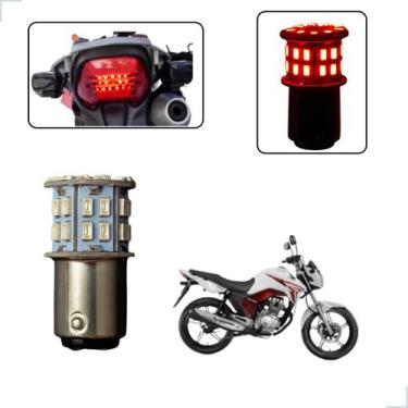 Imagem de Lâmpada Led Freio 2 Polo 1157 50 Leds Moto CG 150 Titan ES