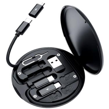 Imagem de Adaptador Universal Premium 5 Em 1: Conecte Tudo, Em Qualquer Lugar kit com USB-C, USB-A, Micro USB e Lightning, suporte para celular e carregamento rápido