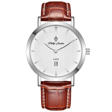 Imagem de Relógio Phillip London Masculino Ref: Pl80411222m Br N Casual Prateado