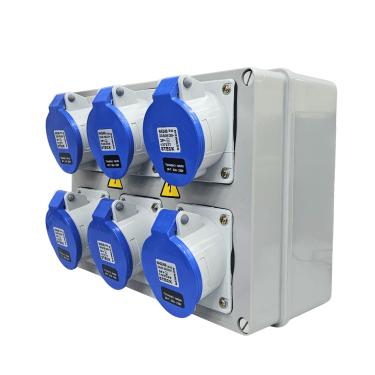 Imagem de Quadro Sobrepor C/ Tomada Industrial 6xN4249 IP-44 Cód. S322106 – Steck