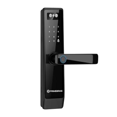 Imagem de Fechadura Digital Com Reconhecimento Facial 3D Wi-Fi Primebras Frankfurt P7001