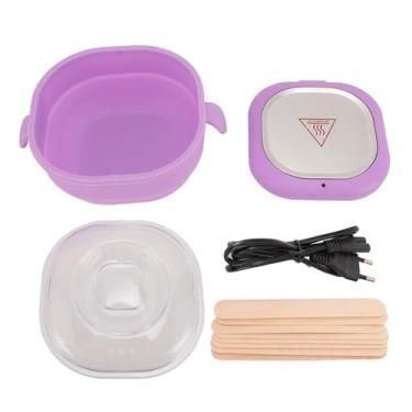 Imagem de Yosoo Máquina de Aquecedor de Cera Quente de 100w, Aquecedor de Cera de 400 Ml Dobrável para Remoção de Cabelo, Panela de Silicone Não Fácil de Limpar Com a Remoção de Cabelo que (tolet)