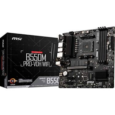 Imagem de Placa Mãe MSI B550M PRO-VDH WIFI (AM4/4xDDR4/HDMI/DisplayPort/VGA/M.2/USB 3.2)