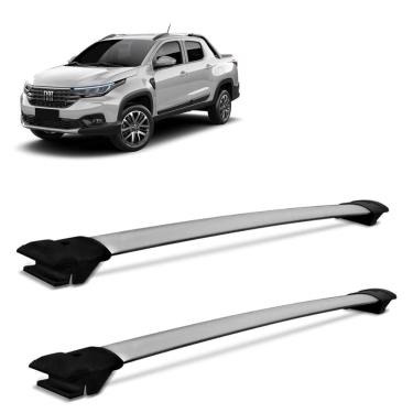 Imagem de Rack de Teto Travessa Fiat Strada 2020 a 2023 Alumínio Prata