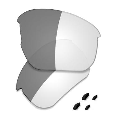 Imagem de SAUCER Lentes de reposição premium e protetores de nariz para óculos de sol Oakley Flak Beta OO9363 | Flak Beta Asian Fit OO9372, Ativado fotocromático, One Size