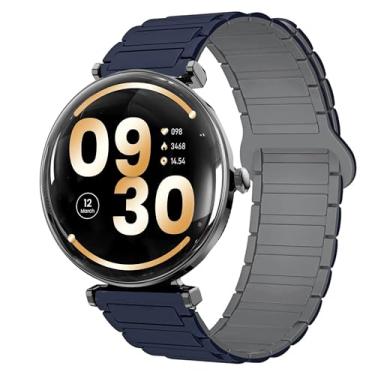 Imagem de Pulseira compatível com relógios inteligentes Hwagol, pulseira esportiva de silicone compatível com relógios inteligentes Hwagol S1, V92 de 1,4 polegadas, G20, G28 de 4,7 cm (azul, pulseira de tamanho