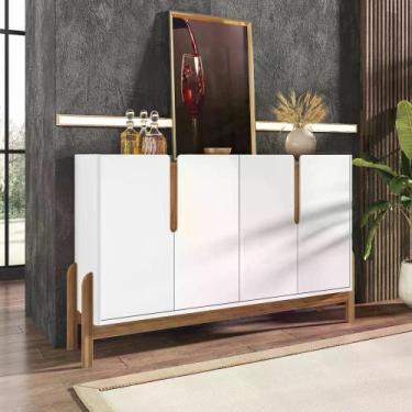 Imagem de Buffet Lizz 170 cm - Casa D, Branco/Cedro