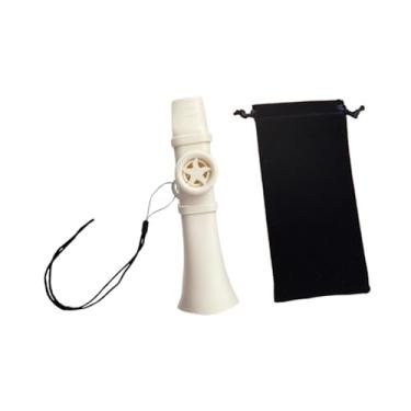 Imagem de Colaxi Flauta Kazoo Flauta de Boca Única Iniciante com Corda de Pescoço Adultos Portátil Brinquedo Musical para Piano Violino Teclado Guitarra, Branco