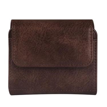 Imagem de Coldre flip para celular Samsung Galaxy Z Flip 6 5 4 3 bolsa para celular com clipe de cinto, capa magnética para Motorola Razr, Razr+ Plus 2023/2024/2025, Razr 50 Ultra, Galaxy Flip5 (marrom)