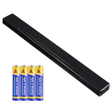 Imagem de Replacement Wii Wire-less Sensor Bar, Motion Sensor Signal Receiver for Nintendo Wii and Wii U Console with Stable Stand and 4 AAA Batteries(Black)