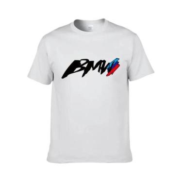 Imagem de Camiseta Unissex De Algodão BMW Verão Clássico Logotipo Estampado Moda
