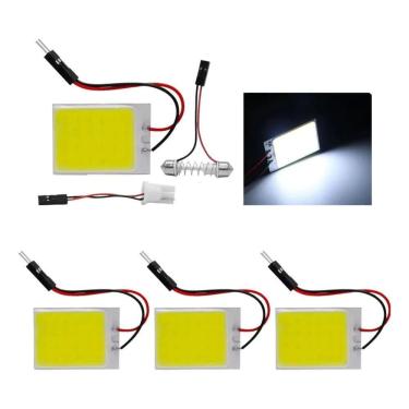 Imagem de Kit 4 Placa Super Led Cob 24 Chips T10 Torpedo M1