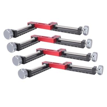 Imagem de Luqeeg Conjunto de Grampos de Canto Esquadro de Posicionamento de 90 Graus Grampo Ajustável em ângulo Reto Ferramentas para Marcenaria para Marcenaria Colagem de Armários Móveis