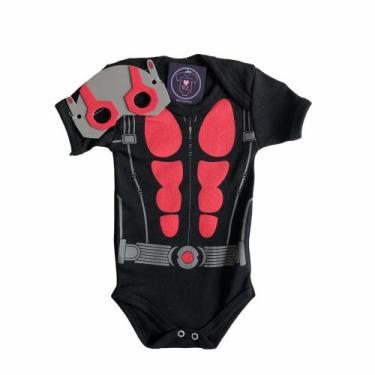 Imagem de Body Bebe Menino HEROIS + Mascara - Temático Mesversário - R.L, Formig