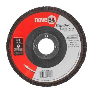 Imagem de Disco Flap Nove54 4.1/2'' Grão 40