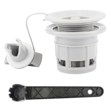 Imagem de predolo Válvula de Ar de Alta Pressão para Barco Inflável com Vedação Dupla para Caiaque, Canoa, Prancha de Surfe, Leve E Anti-vazamento com Malha, 8 Furos com Chave Inglesa