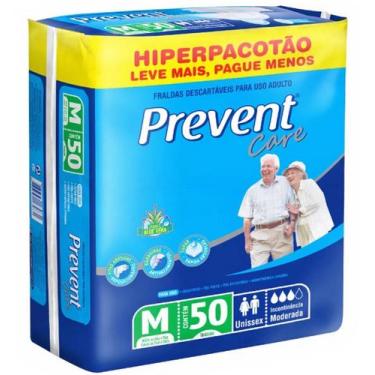 Imagem de Fralda Geriátrica Prevent Care Tamanho M - 50 UNIDADES