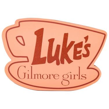 Imagem de Silver Buffalo Gilmore Girls Luke's Coffee Glitter Grande Die Cut MDF Placa de parede