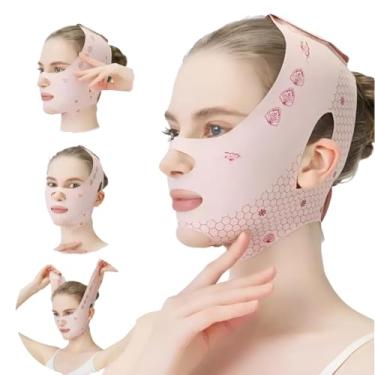 Imagem de Faixa Modeladora Facial Lifting – Máscara Antiflacidez para Ajudar a Definir Contorno, Reduzir Papada e Rejuvenescer o Rosto | Tecido Respirável | Tamanho Único