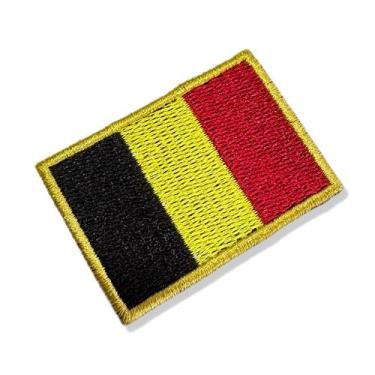Imagem de BP0215-011 Bandeira Bélgica Patch Bordado 5,7x3,8cm - BR44