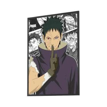 Imagem de Pôster Retro De Papel Kraft NARUTO Uchiha Obito, Adesivo De Arte Estét