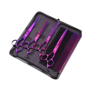 Imagem de Tesoura De Aço Inoxidável De 7 Polegadas Para Cães E Gatos  Corte De P