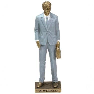 Imagem de Estatueta Profissão Advogado Escultura Enfeite Resina 25cm - OUTRAS MA