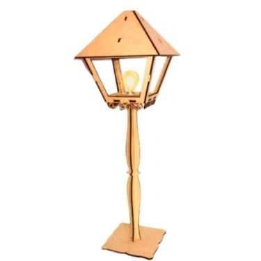 Imagem de Luminária De Chão São Thomé - Mdf Cru - LENOBRE, Bivolt