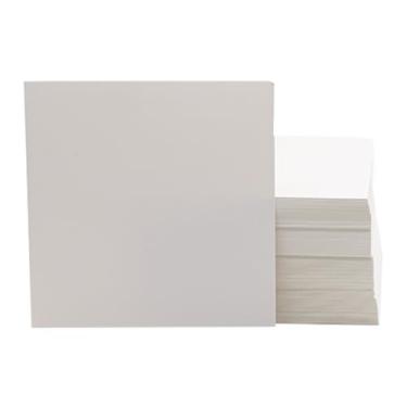 Imagem de Pacote com 150 cartões brancos em branco, cartolina pesada de 250 g/m², cartolina de papel grosso para postais, convites, cartões de presente com etiqueta faça você mesmo, cartões de receita (10 x 10
