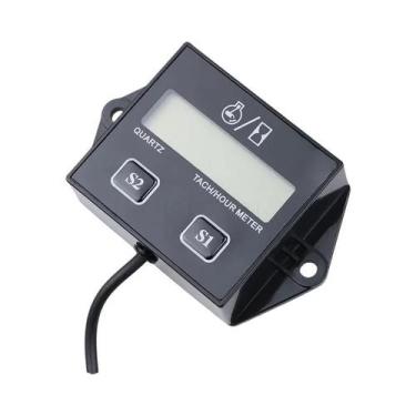 Imagem de Tacômetro Digital LCD Para Carro, Moto, Barco E ATV Com Medidor De Hor
