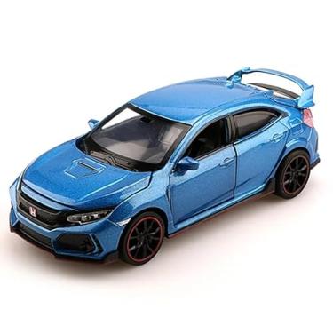 Imagem de Miniatura H onda Civic Type-r Azul 1:32 - Coleção