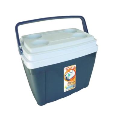 Imagem de CAIXA TÉRMICA 16 LITROS COOLER POP STAR - 22 LATAS TAMPA COM PORTA COPOS