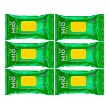 Imagem de Kit 6 Lenço Umedecido Mió Baby com 96 Unidades