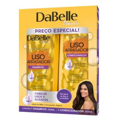 Imagem de Kit Shampoo e Condicionador Liso Arrasador Dabelle Vitaminas