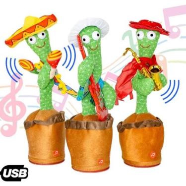 Imagem de Cacto Dançante Infantil Musical Brinquedo Menino - Atena