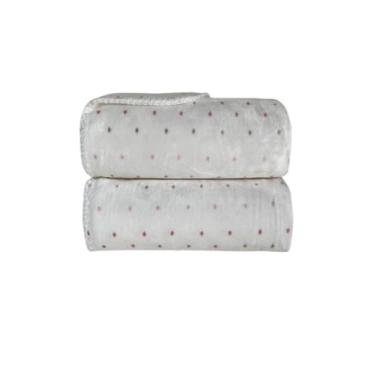 Imagem de Manta Donna Laço Bebê Velvet Star Rosa Bebê