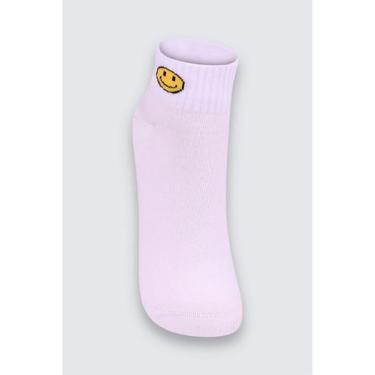 Imagem de Meia Cano Curto Lupo 04535-317 Feminina Estampa No Cano Algodão T. 34/