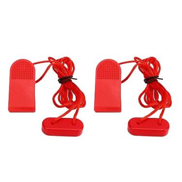 Imagem de ZAWELIYO 2 chaves de segurança universais para fita de correr, clipe forte, bloqueio magnético para proteção automática com instalação rápida, bloqueio magnético de segurança