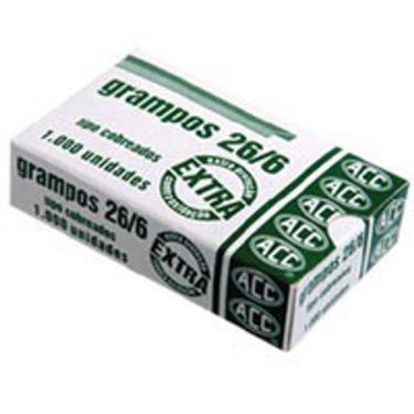 Imagem de Grampo Para Grampeador 26/6 Cobreado 1000 Grampos