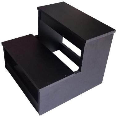 Imagem de Escada Mdf Compacta Residencial Clinica Estética 2 Degraus